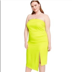 Cushnie x Target Strapless Neon Dress
